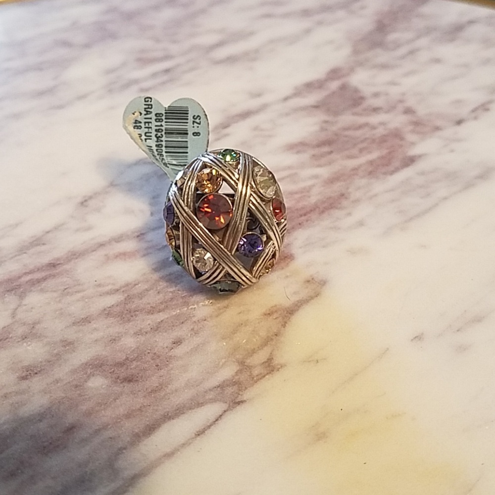 Brighton "Grateful Heart" cocktail ring, size 8